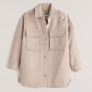 Abercrombie Oversized cozy short jacket